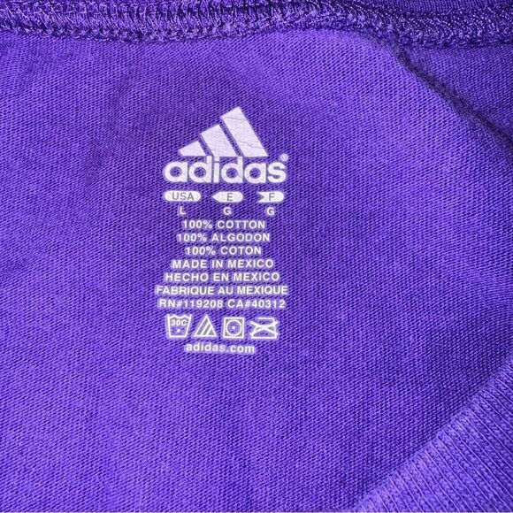 Kobe Bryant Los Angeles LA Lakers T-Shirt Womens Sz L Adidas #24 Purple NBA - Picture 7 of 9